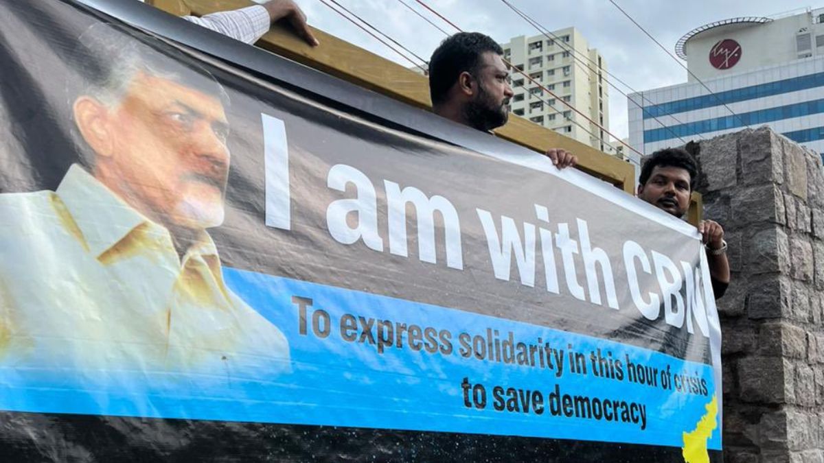 Chandrababu Naidu’s Arrest: Techies In Hyderabad Come Out In Support Of ...